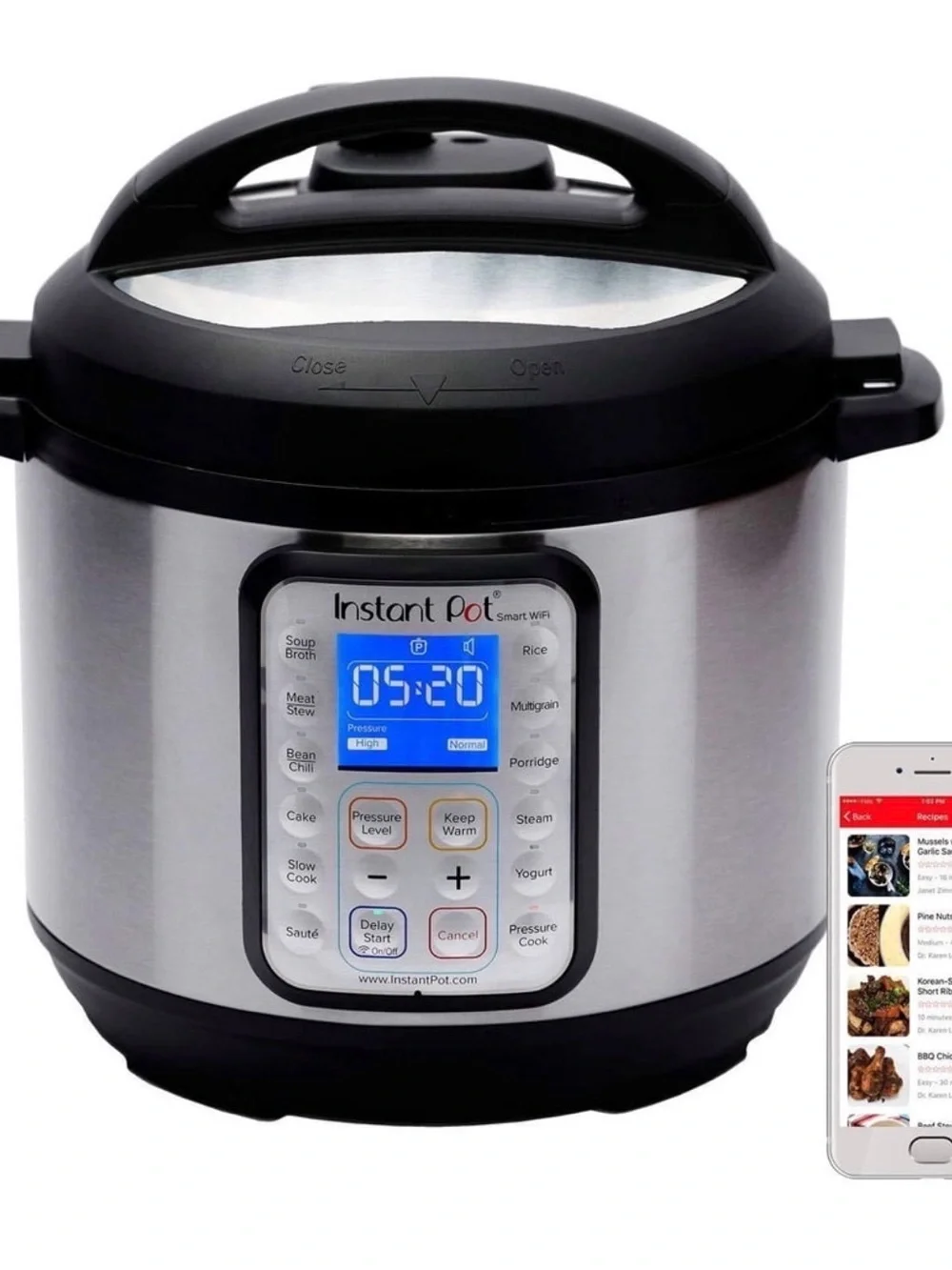Instant Pot Stainless Steel Multi-Use Pressure Cooker - Silver